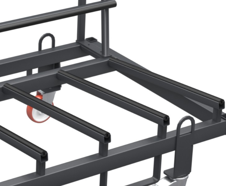 Professional trolleys  WT 450 Surface in nonslip PVC Emmegi